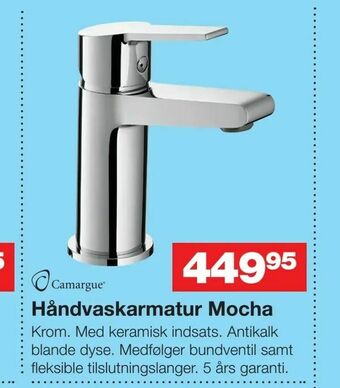 Bauhaus Håndvaskarmatur Mocha tilbud