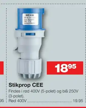Stikprop CEE