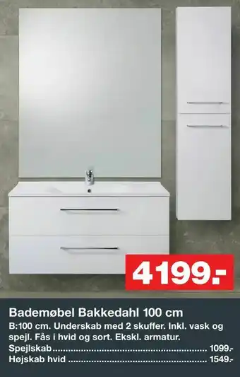 Bademøbel Bakkedahl 100 cm