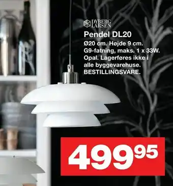 Bauhaus Pendel DL20 tilbud