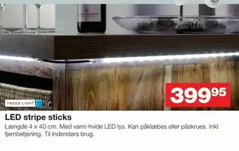 Bauhaus LED stripe sticks tilbud
