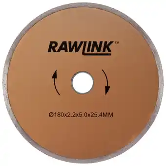Rawlink Diamantskæreskive flise Ø180 mm