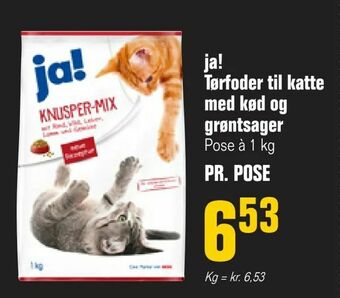 Otto Duborg ja! Tørfoder til katte med kød og grøntsager tilbud