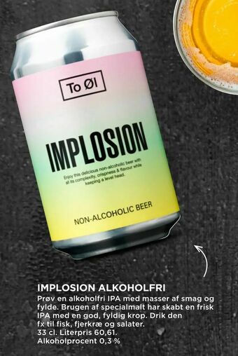 MENY Implosion alkoholfri tilbud