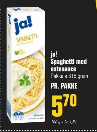 Otto Duborg ja! Spaghetti med ostesauce tilbud