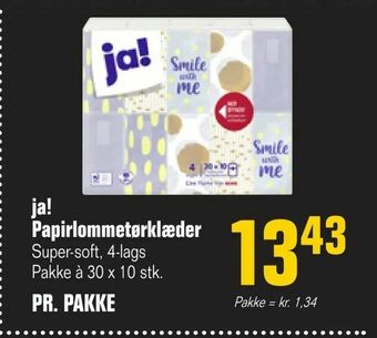 Otto Duborg ja! Papirlommetørklæder tilbud