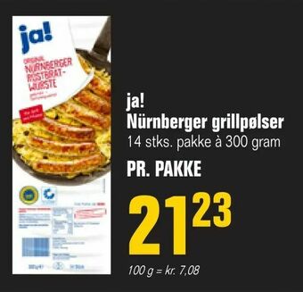 Otto Duborg ja! Nürnberger grillpølser tilbud