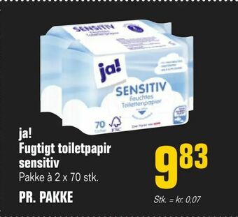 Otto Duborg ja! Fugtigt toiletpapir sensitiv tilbud