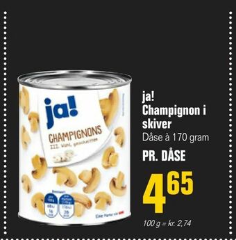 Otto Duborg ja! Champignon i skiver tilbud