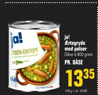 Otto Duborg ja! Ærtegryde med pølser tilbud