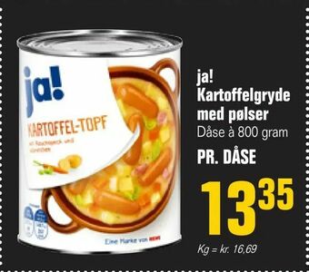 Otto Duborg ja! Kartoffelgryde med pølser tilbud