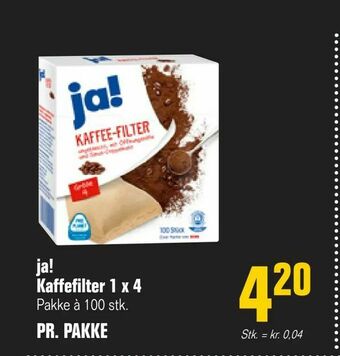 Poetzsch Padborg ja! Kaffefilter 1 x 4 tilbud