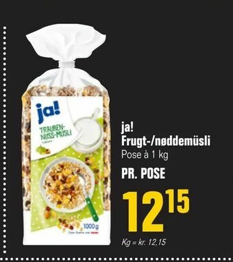 Poetzsch Padborg ja! Frugt-/nøddemüsli tilbud