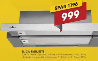 Punkt1 Elica Emhætte ELITE14LUX60 tilbud