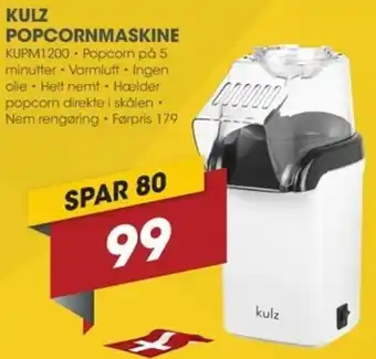 Kulz Popcornmaskine KUPM1200