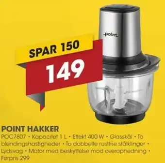 Punkt1 Point Hakker POC7807 tilbud