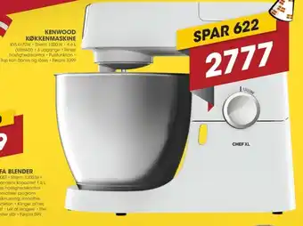 Punkt1 Kenwood Køkkenmaskine KVL4170W tilbud