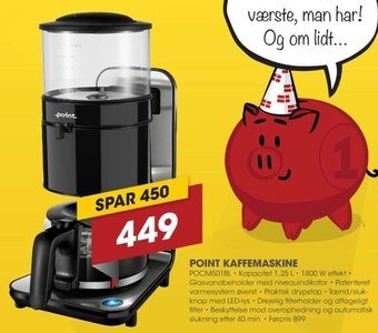 Punkt1 Point Kaffemaskine tilbud