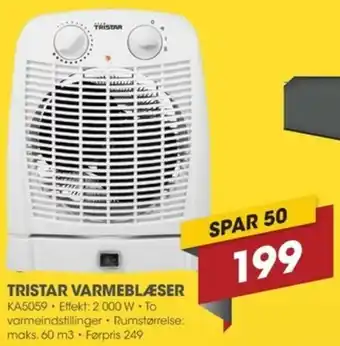 Tristar Varmeblæser KA5059