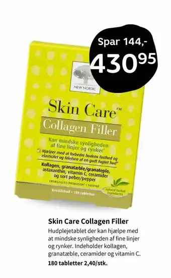Helsam Skin Care Collagen Filler tilbud