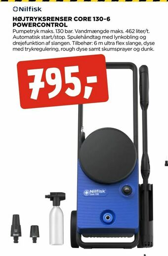 jem & fix Højtryksrenser core 130-6 powercontrol tilbud