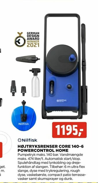 jem & fix Højtryksrenser core 140-6 powercontrol home tilbud
