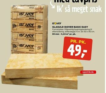 jem & fix Glasuld isover basic easy tilbud