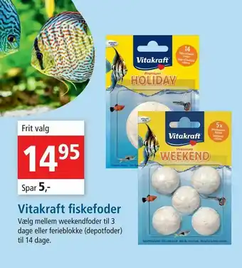 Maxi Zoo Vitakraft fiskefoder tilbud