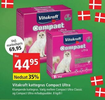 Maxi Zoo Vitakraft kattegrus Compact Ultra tilbud