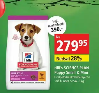 Maxi Zoo Hill‘s SCIENCE PLAN Puppy Small & Mini tilbud