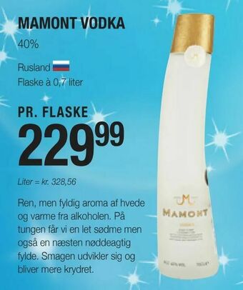 Otto Duborg Mamont vodka tilbud
