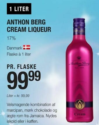 Otto Duborg Anthon berg cream liqueur tilbud