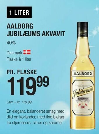 Otto Duborg Aalborg jubilæums akvavit tilbud