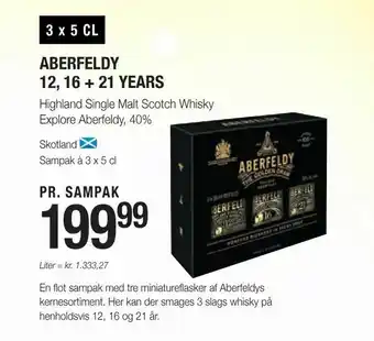Aberfeldy 12,00 16 + 21 years