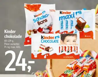 Føtex Kinder chokolade tilbud