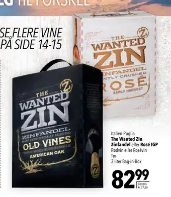 Citti The Wanted Zin Zinfandel tilbud