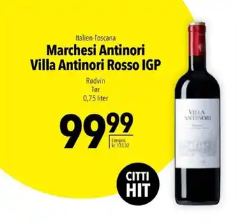 Citti Marchesi Antinori Villa Antinori Rosso IGP tilbud