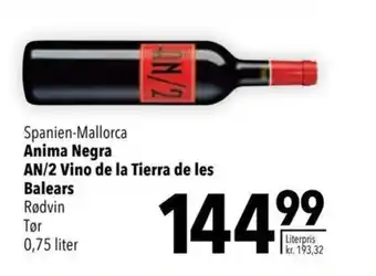 Citti Anima Negra AN/2 Vino de la Tierra de les Balears tilbud