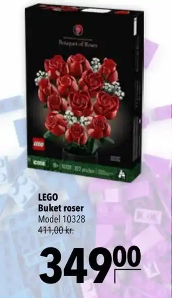 Citti LEGO Buket roser tilbud