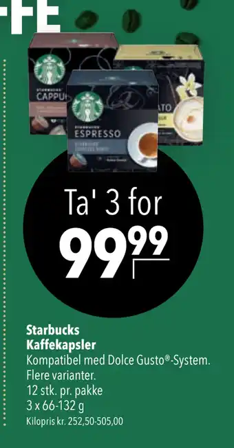 Citti Starbucks Kaffekapsler tilbud