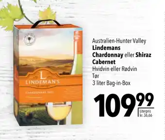 Citti Lindemans Chardonnay eller Shiraz Cabernet tilbud