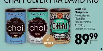 Citti David Rio Chai pulver tilbud