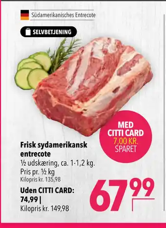 Citti Frisk sydamerikansk entrecote tilbud