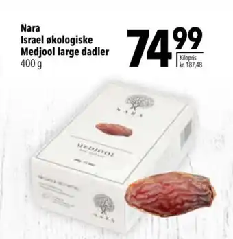 Citti Nara Israel økologiske Medjool large dadler tilbud
