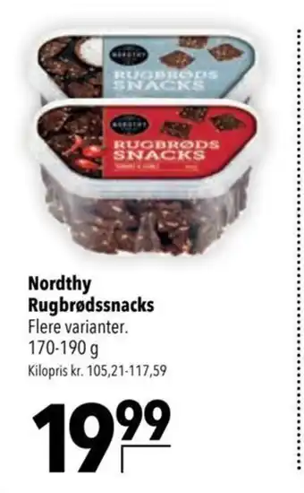 Citti Nordthy Rugbrødssnacks tilbud
