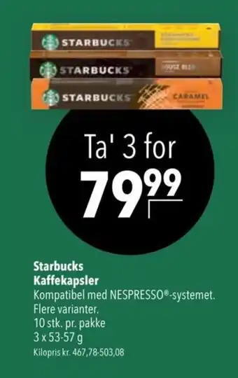 Starbucks Kaffekapsler