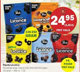Købmandsgården Panda Licorice tilbud