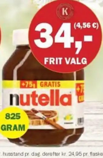 Købmandsgården Nutella tilbud