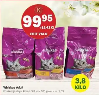 Købmandsgården Whiskas Forskellige tilbud