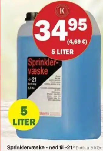 Købmandsgården Sprinklervæske- ned til -21° tilbud